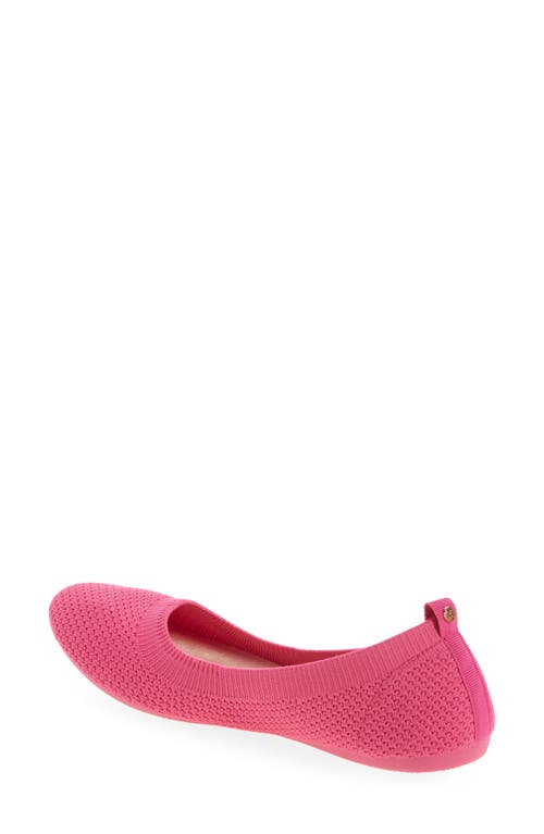 Danskin Knit Ballerina Flat In Magenta