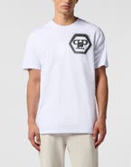 PHILIPP PLEIN Round Neck T-Shirt Spray Hexagon Men