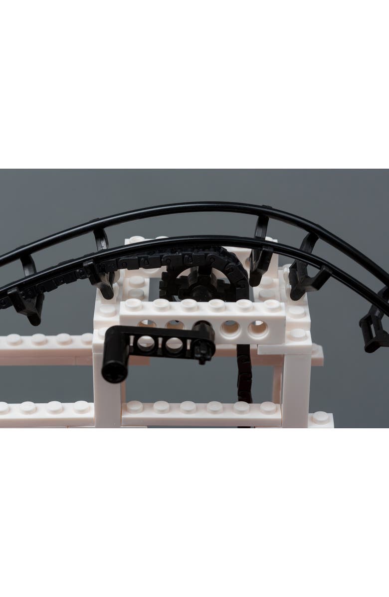 CDX Blocks Cyclone 900+ Pieces, Building Brick Set, Gravity Powered Roller Coaster, Alternate, color, Multicolored