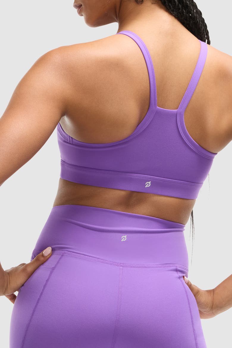 Cadent Racer Front Bra, Alternate, color, Bright Purple
