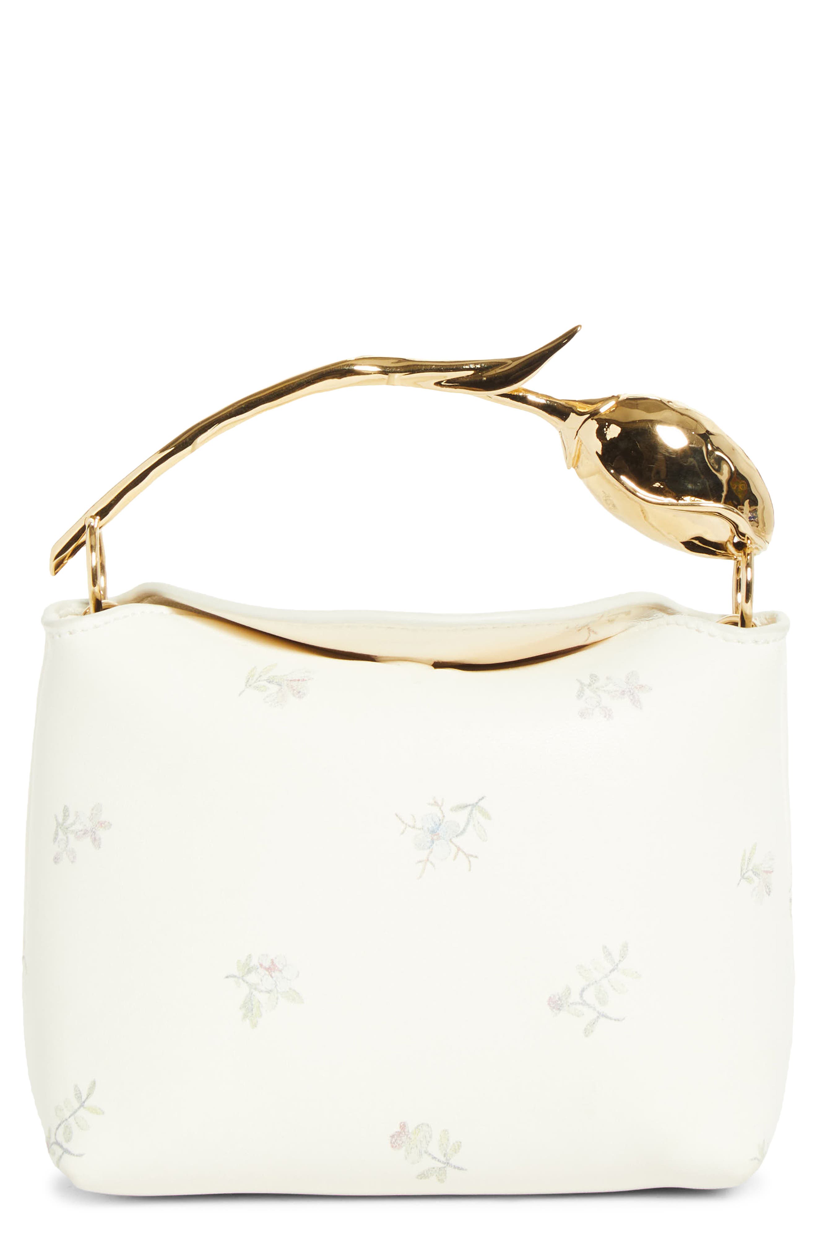 Erdem Mini Bloom Bag, Main, color, Natural