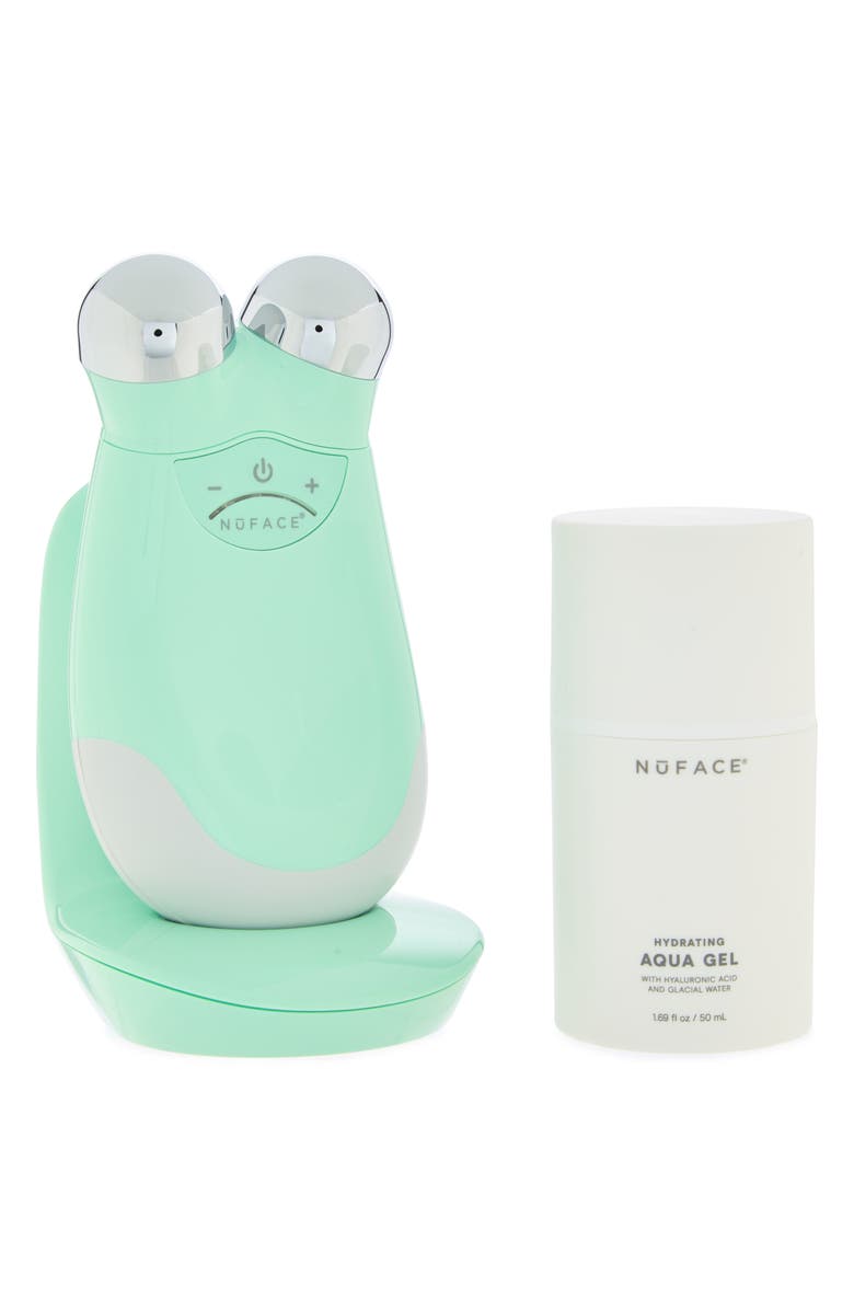 NuFACE<sup>®</sup> Trinity Smart Advanced Facial Toning Device Set - Seafoam - Refurbished, Main, color, 