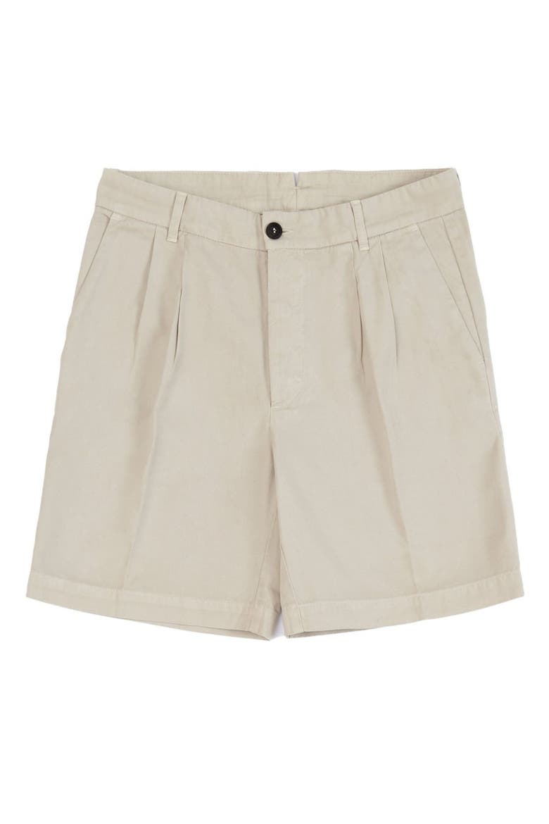 Cotton Bermuda Shorts, Main, color, Ecru