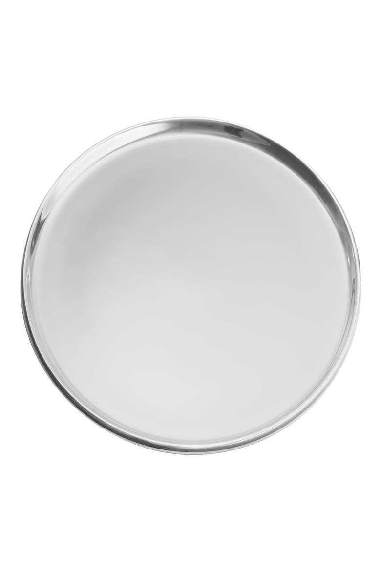 Classic Round Tray, Main, color, METALLIC SILVER