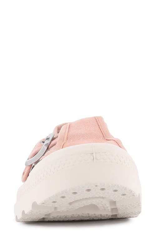 Palladium Pampa Mary Jane Flat In Peaskin