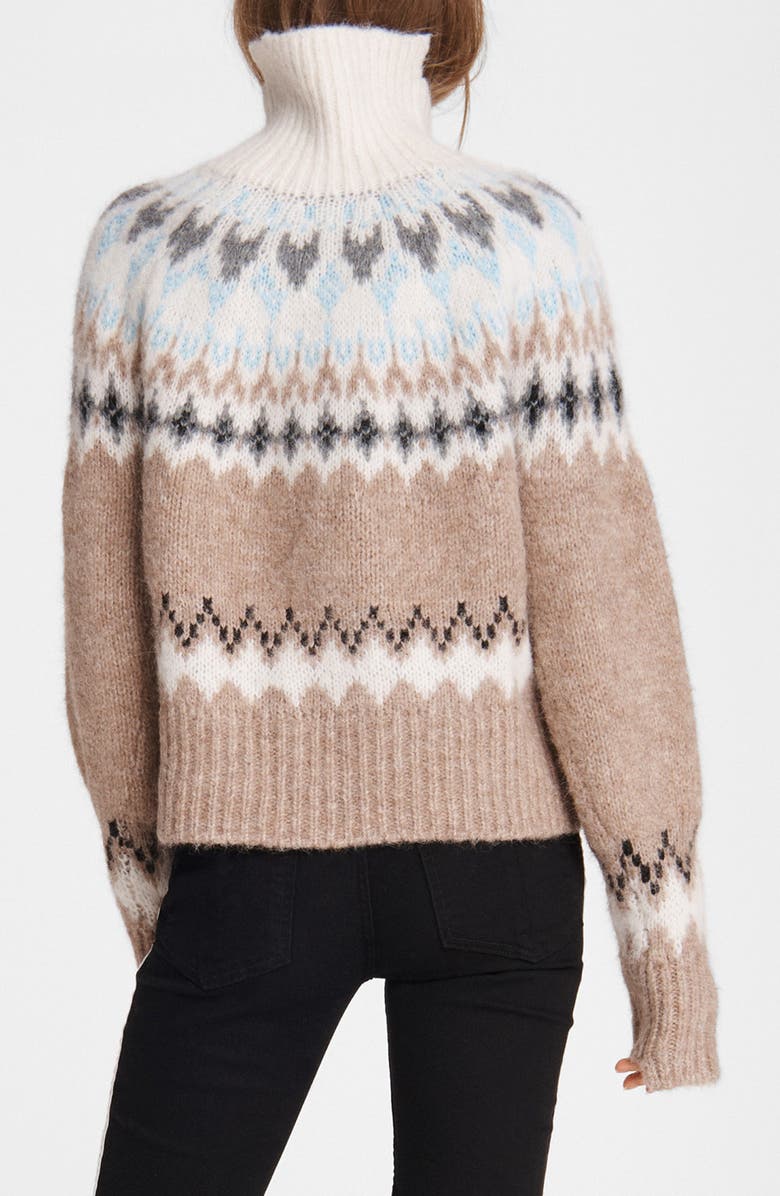 rag & bone Fran Fair Isle Turtleneck Sweater, Alternate, color, 