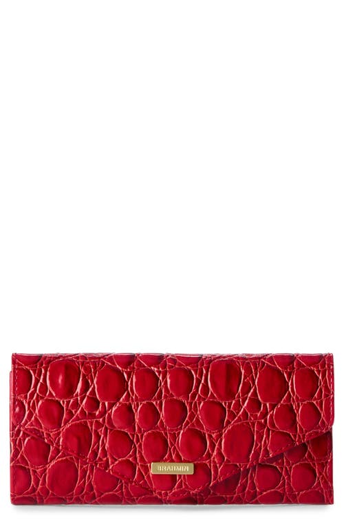 Brahmin Veronica Croc Embossed Leather Wallet