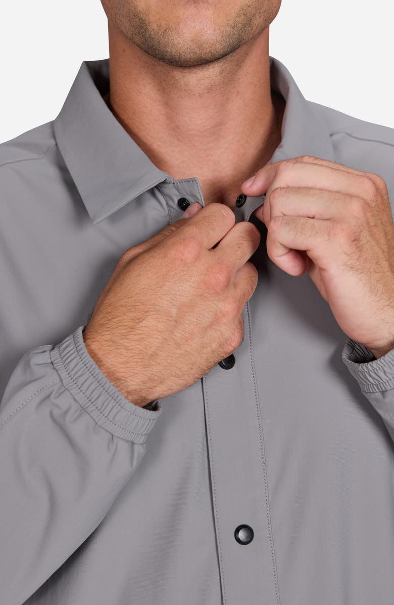 Bad Birdie Coach Jacket, Alternate, color, Smoke