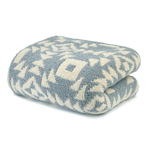 Throws - Aztc Print - Chenilla Cloud