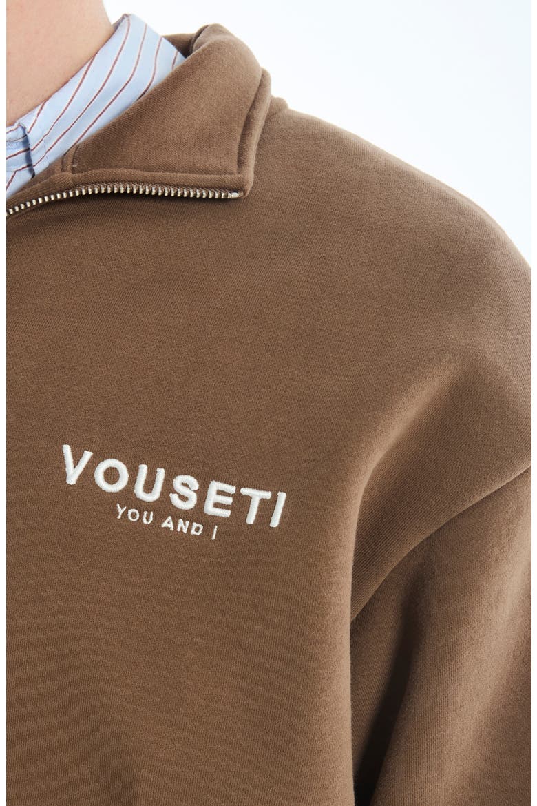 The OG Quarter Zip Pullover, Alternate, color, COFFEE