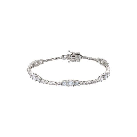 Graduated Accent Tennis Bracelet