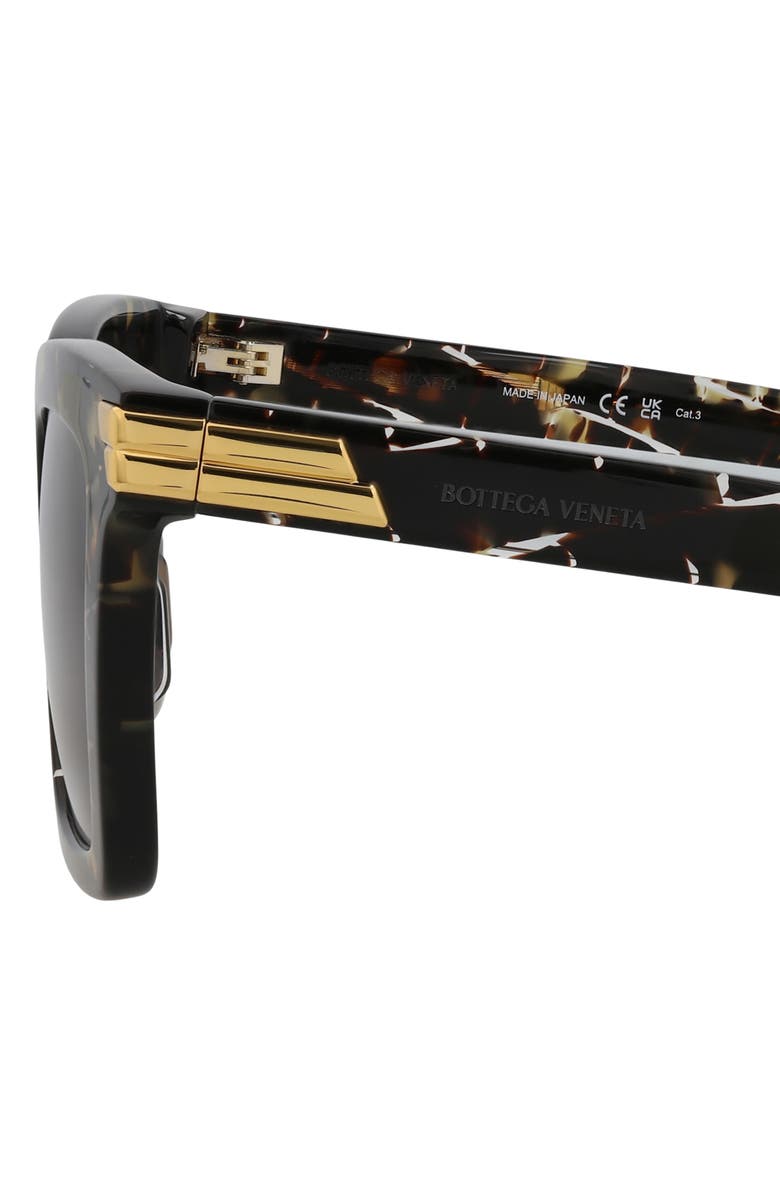 Bottega Veneta 53mm Square Sunglasses, Alternate, color, Havana Havana Brown