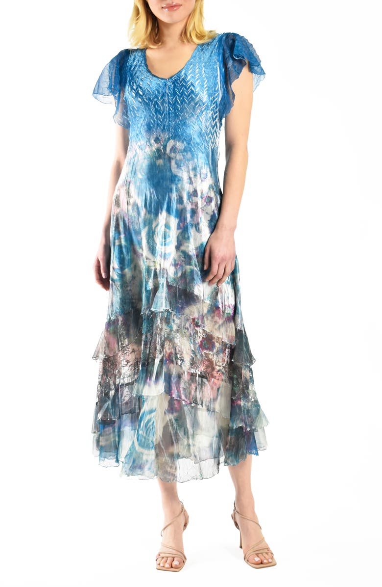 Komarov Flutter Sleeve Cocktail Dress, Main, color,