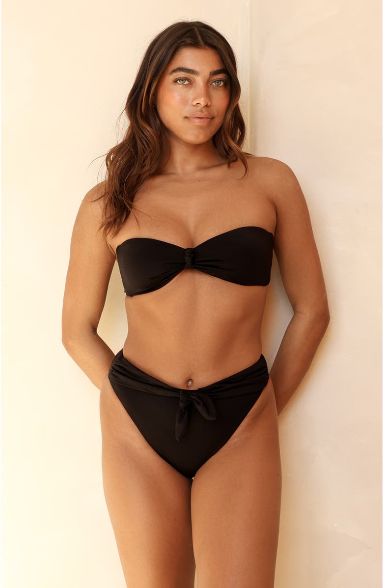 Dippin Daisys Audrey Cheeky Bikini Bottom, Main, color, Black