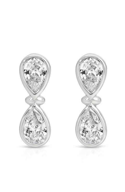 Infinity Crystal Drop Earrings