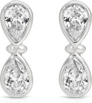 Ettika Infinity Crystal Drop Earrings