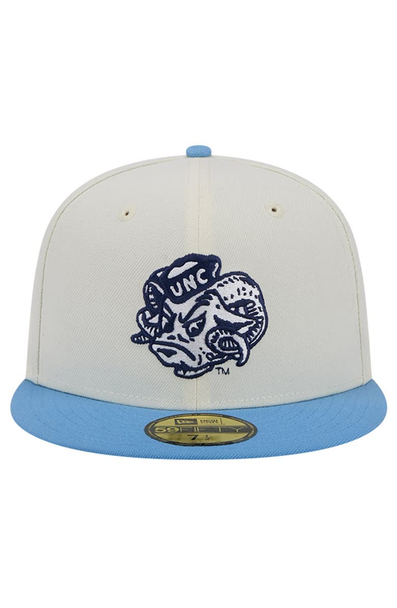 New Era Men's New Era North Carolina Tar Heels Chrome White Vintage 59FIFTY Fitted Hat, Alternate, color, 