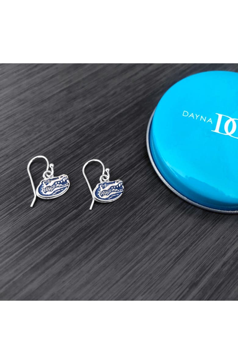 DAYNA DESIGNS Women's Dayna Designs Florida Gators Silver Enamel Dangle Earrings, Alternate, color, Silver