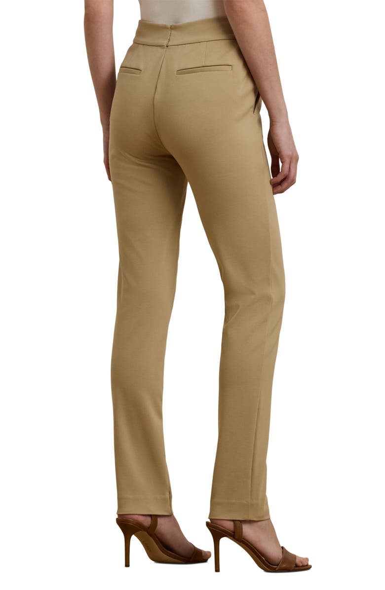 Lauren Ralph Lauren Ponte Ankle Slim Straight Leg Pants, Alternate, color, 