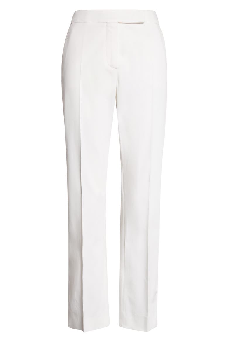 Okra Crop Stretch Cotton Straight Leg Pants, Alternate, color, SILK