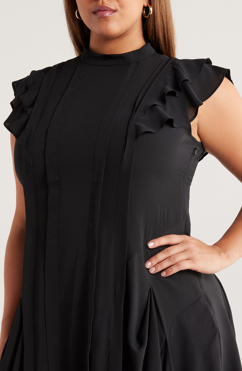 Chelsea28 Pintuck Handkerchief Hem Dress, Alternate, color,