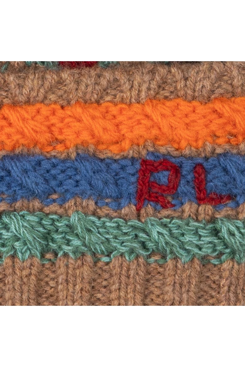 Textured Geo Beanie, Alternate, color, Natural Multi