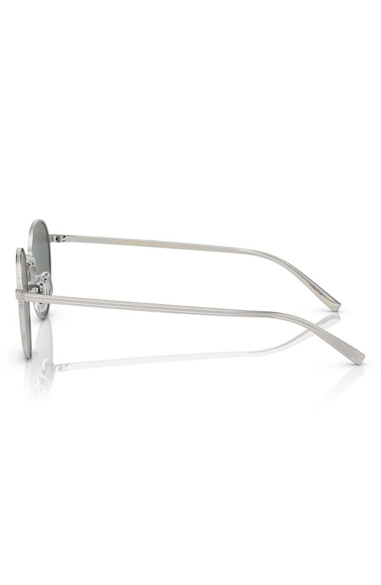 Oliver Peoples Rhydian 49mm Round Sunglasses, Alternate, color, Silver