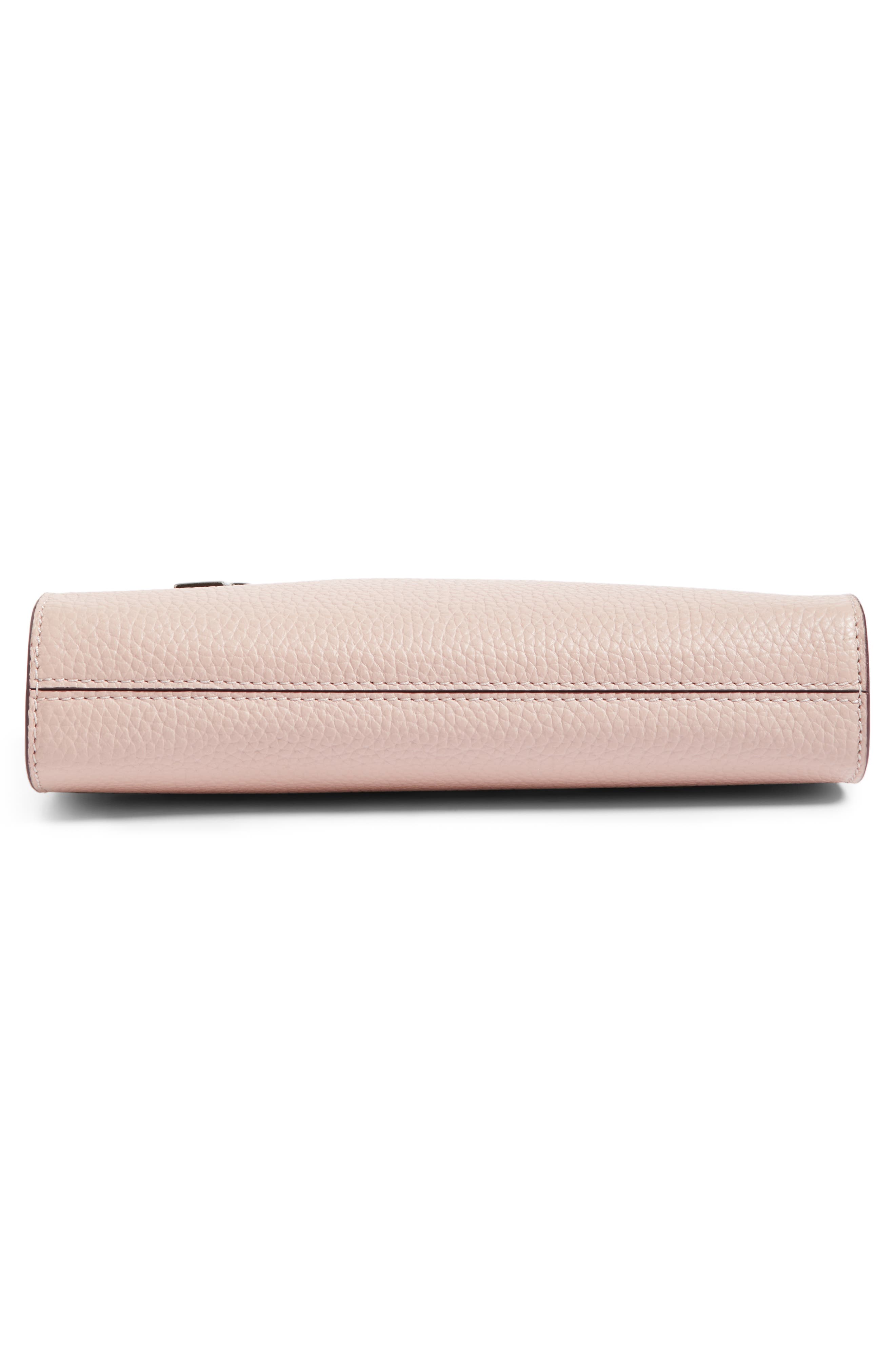 Small Gotham Leather Crossbody Wallet (Nordstrom Exclusive), Alternate, color, PALE PINK