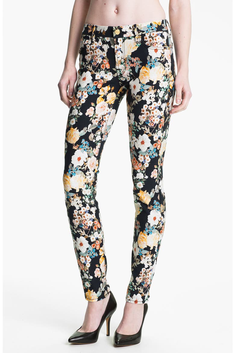 7 For All Mankind® 'The Skinny' Print Jeans, Main, color, MIDNIGHT FLORAL