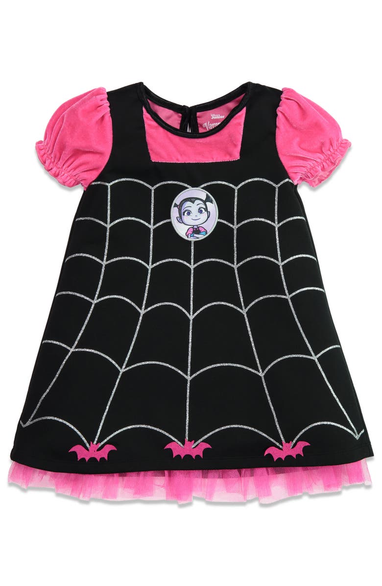 Disney Vampirina Cosplay Short Sleeve Dress & Headband Set, Alternate, color,