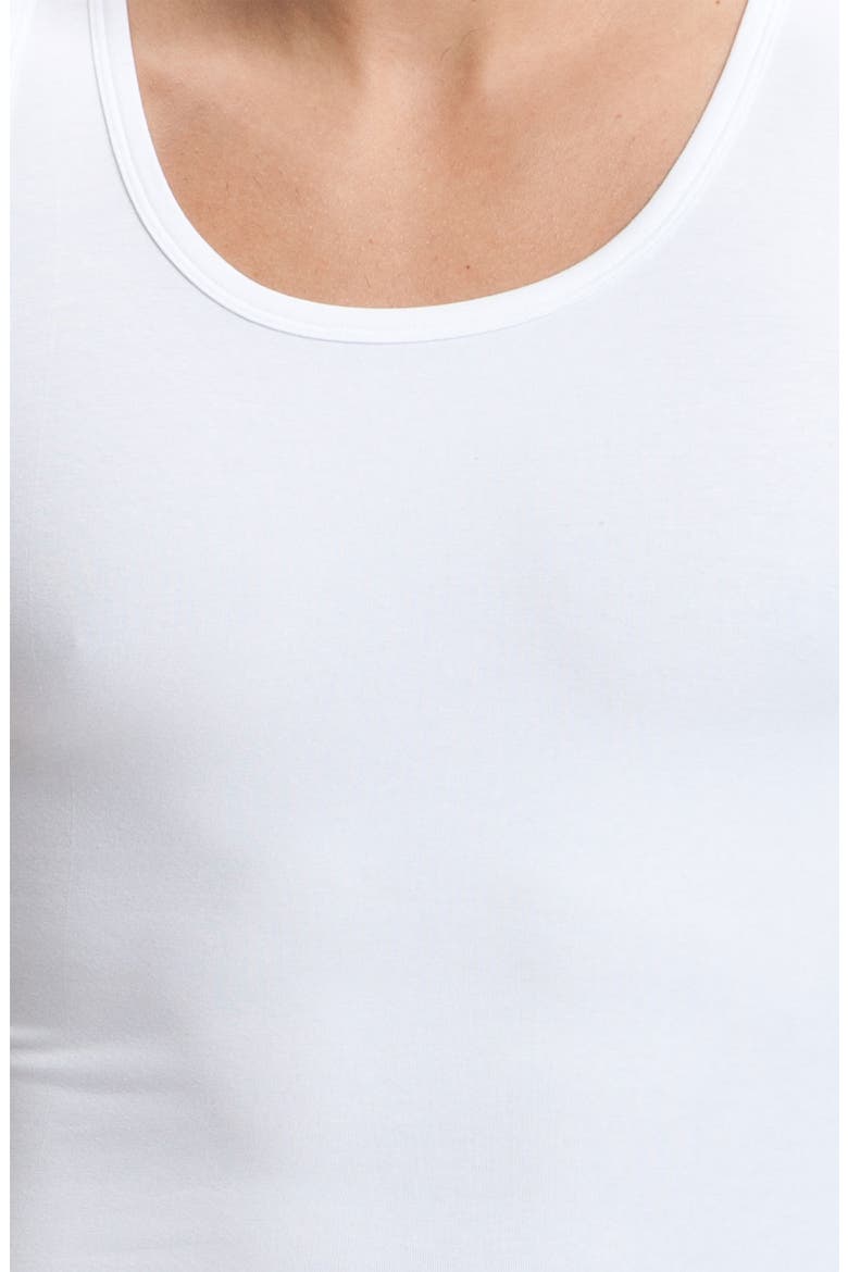 Cotton Control Tank Top, Alternate, color, WHITE