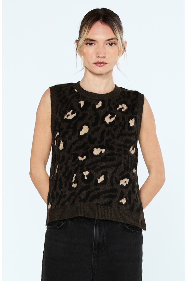 Genesis Sweater Vest, Alternate, color, BROWN MULTI
