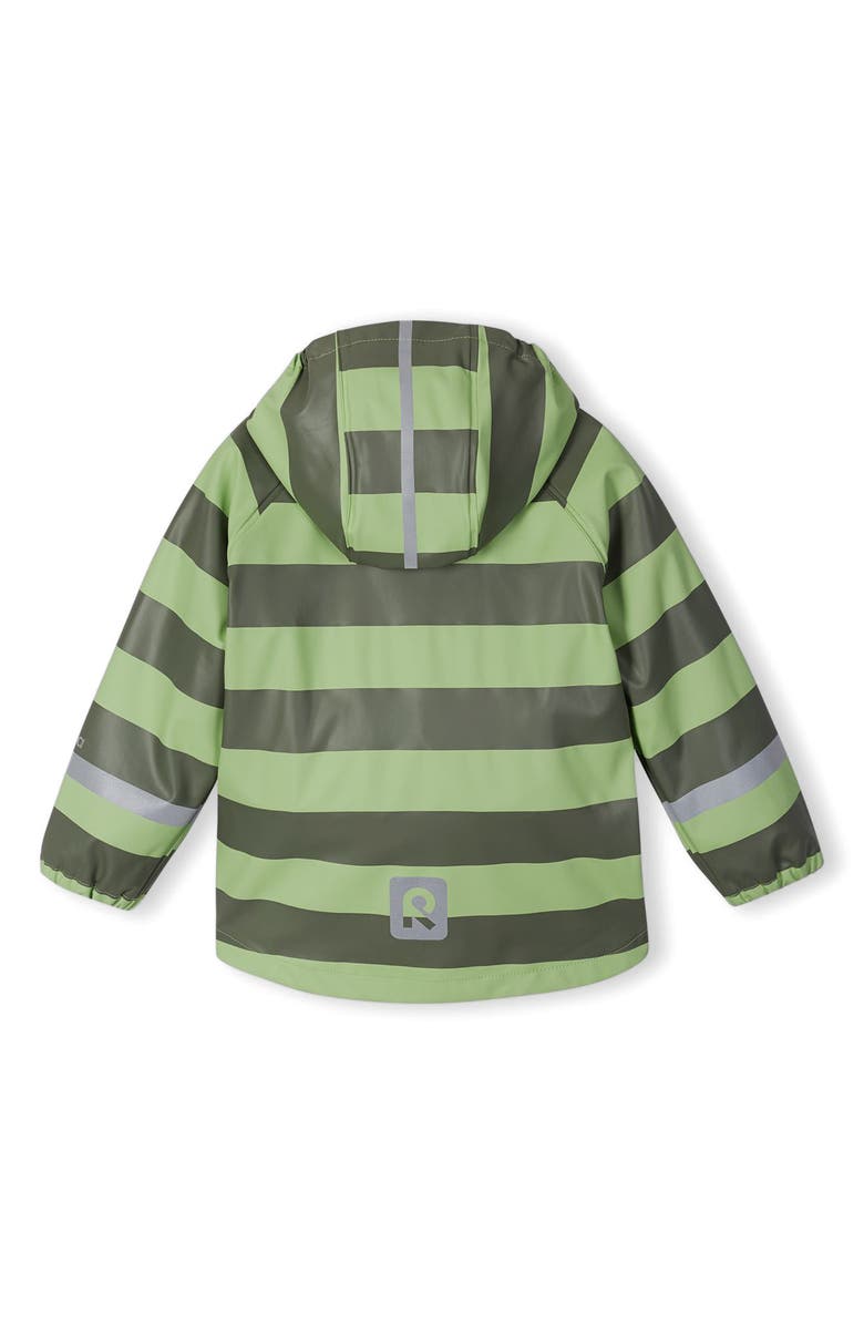 Reima Kids' Stripe Waterproof Raincoat, Alternate, color,