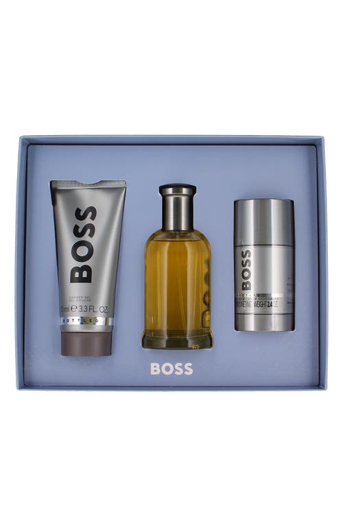 Hugo Boss Hugo Bottled Eau De Toilette Set In Transparent