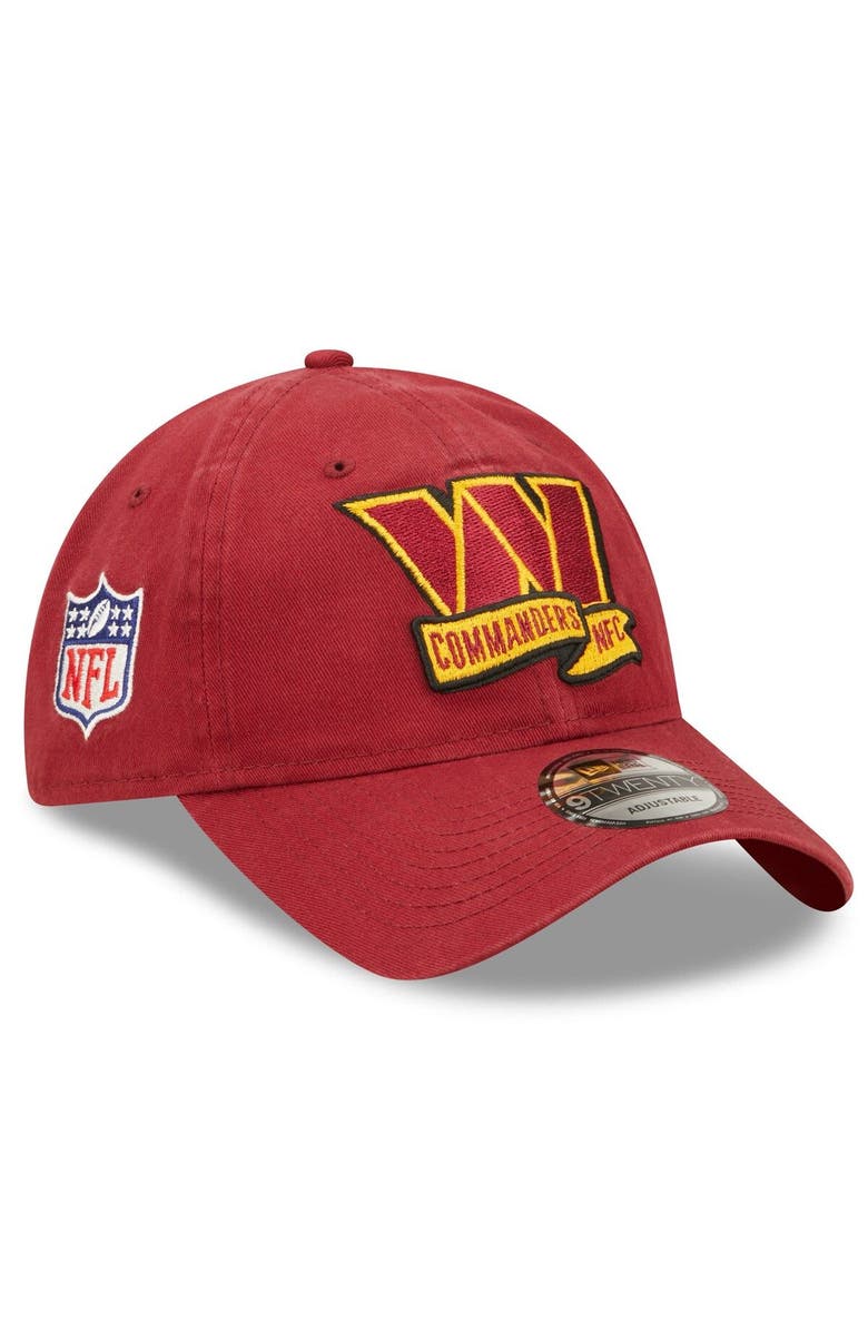 New Era Youth New Era Burgundy Washington Commanders 2022 Sideline Adjustable 9TWENTY Hat, Main, color, 