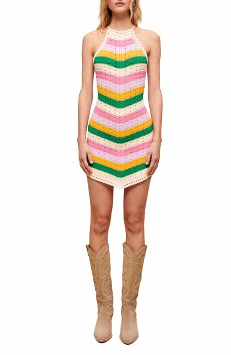 maje Ramina Knit Stripe Dress