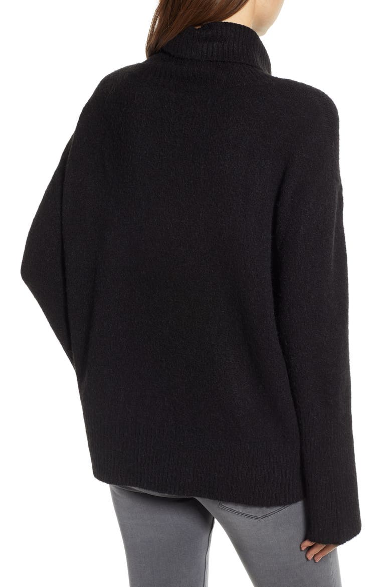 Bell Sleeve Sweater, Alternate, color, BLACK