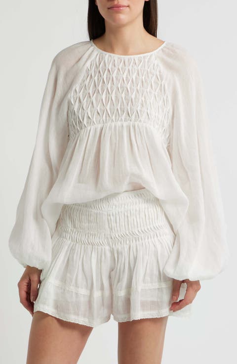 Sereia Pintuck Linen Top