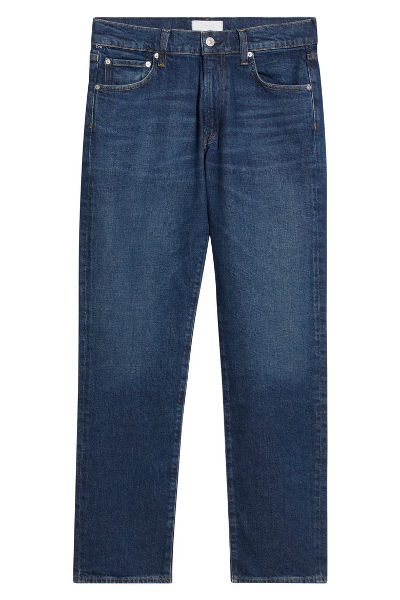Elijah Relaxed Straight Leg Jeans, Alternate, color, DARK INDIGO
