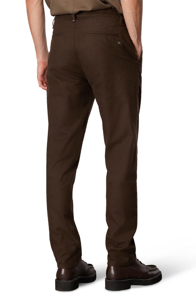 rag & bone Standard Cotton Blend Flannel Chinos, Alternate, color, Army