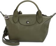Longchamp Extra Small Le Pliage Xtra Leather Top Handle Bag