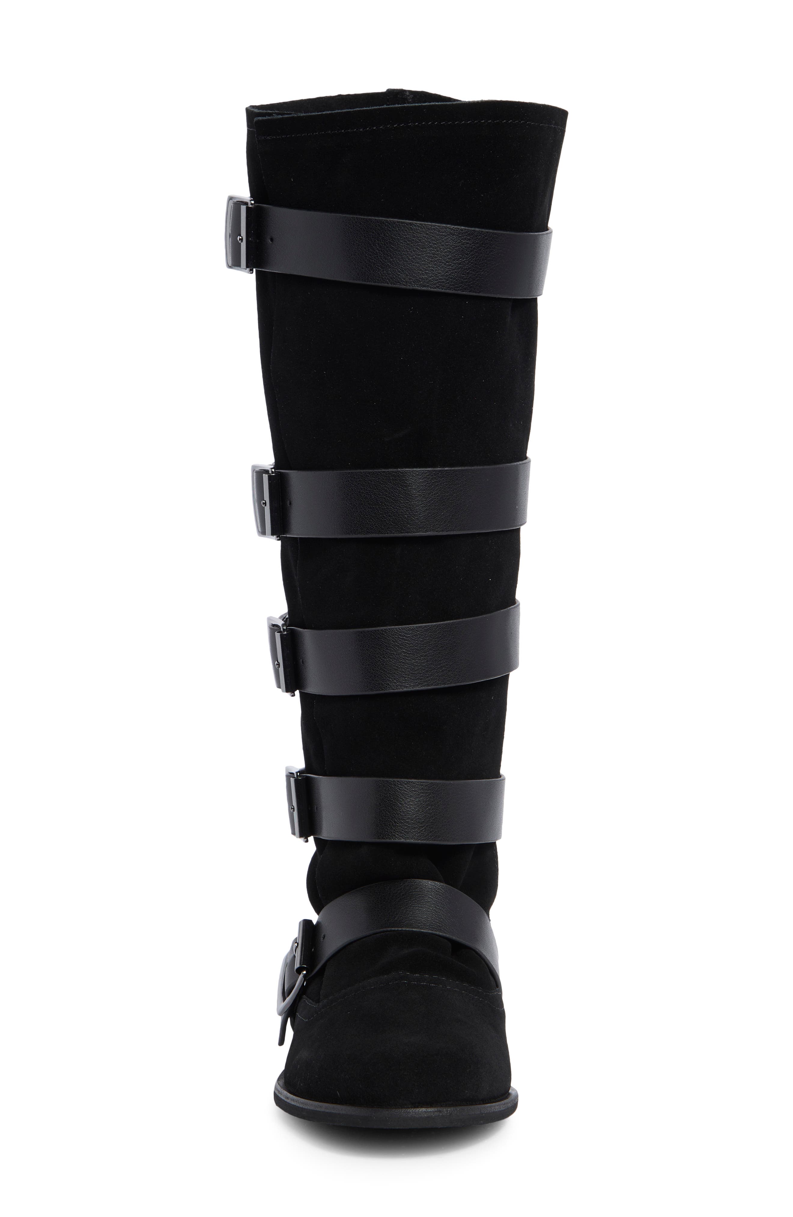 Indio Leather Boot, Alternate, color, BLACK SUEDE