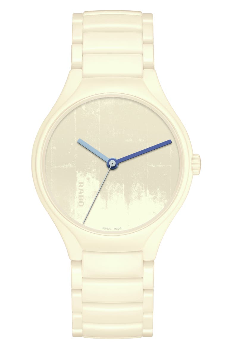 True Round High-Tech Ceramic Watch, 40mm, Main, color, IVORY WHITE