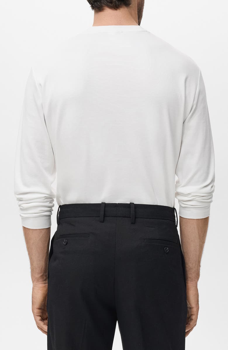 MANGO Regular Fit Long Sleeve T-Shirt, Alternate, color,