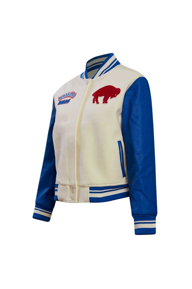 Women's Pro Standard  Cream Buffalo Bills Retro Classic Vintage Full-Zip Varsity Jacket, Alternate, color, Cream