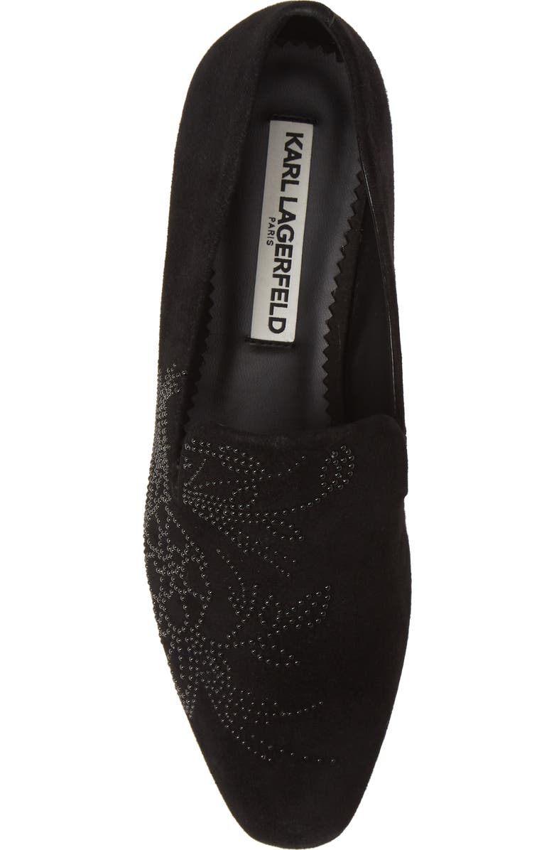 KARL LAGERFELD PARIS Nova Floral Studded Loafer, Alternate, color,
