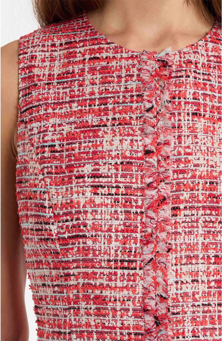 Santorelli Curona Sleeveless Sheath Dress, Alternate, color, Chili Pepper