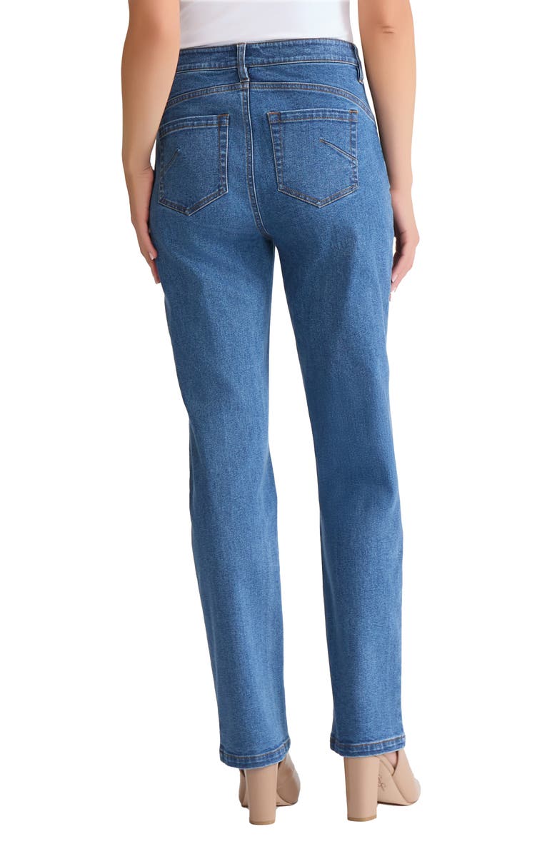 Jones New York Lexington Straight Leg Jeans, Alternate, color, Oasis Wash