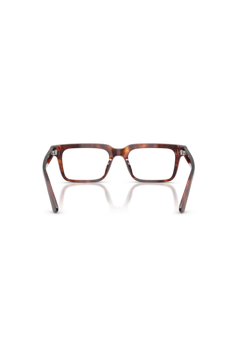 53mm Square optical glasses, Alternate, color, Red