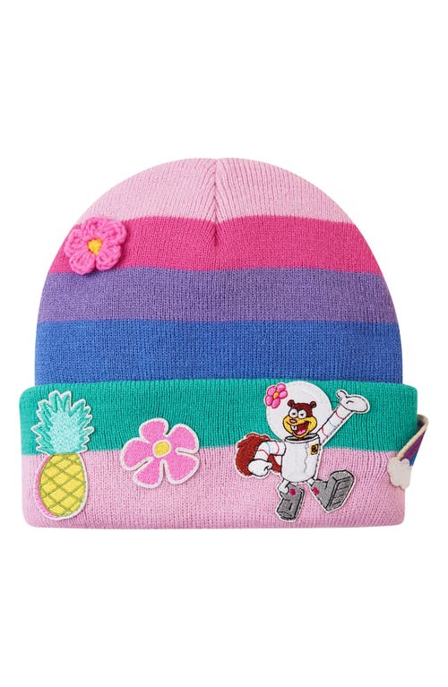 ANDY & EVAN ANDY & EVAN KIDS' SPONGEBOB SQUAREPANTS™ RAINBOW BEANIE & MITTENS SET